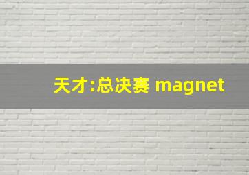 天才:总决赛 magnet